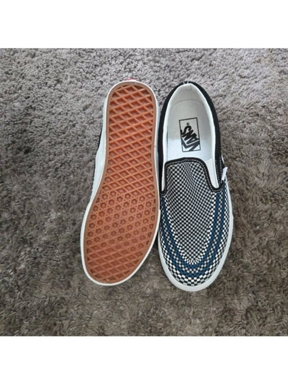 Vans Classic Slip On Checkered Multi Women Size 8 0826 - Picture 5 of 7